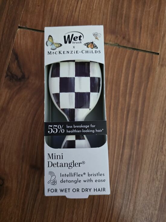 MacKenzie-Childs Other - Mackenzie Childs x Wet Brush Mini Detangler Hair Brush Courtly Check ~ NEW BB
